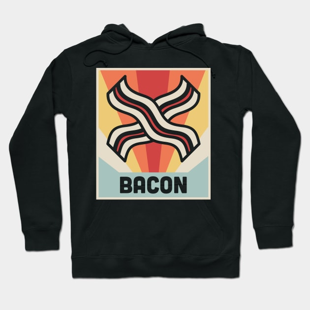 Vintage 70s Bacon Strips Hoodie by MeatMan